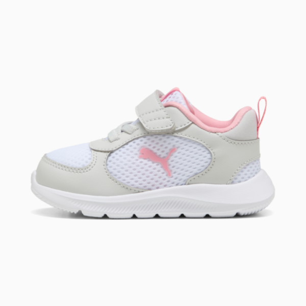 Puma Fun Racer 2 Toddlers Infants Running Girls Shoes White Grey 400581-08 size 23