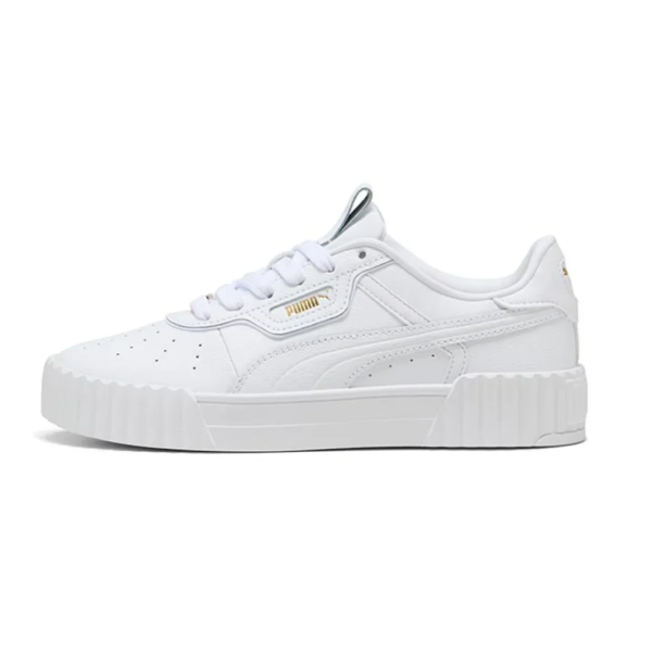 Puma Carina 3.0 Luxe Fashion Sneakers Women Shoes White 400724-01 size 40