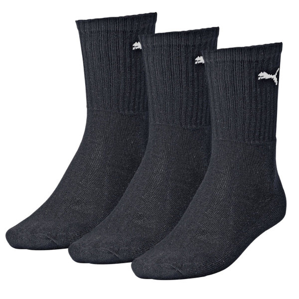 Puma Sport 3 Pairs Unisex Socks Black 7312-200 size 43-46