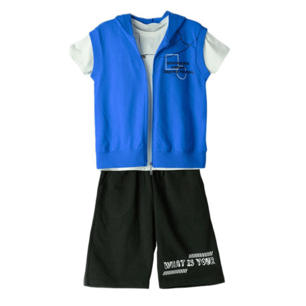 Hashtag For Boys Short 3pcs Set Blue 242749 size 8YEAR