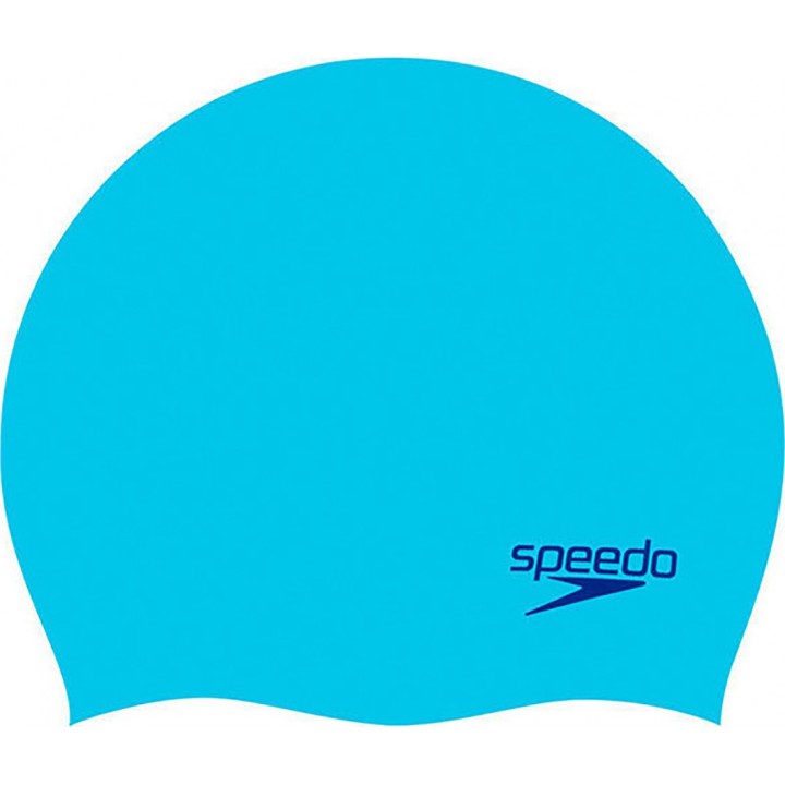 Speedo Junior Plain Moulded Silicone Cap 6-14 Years