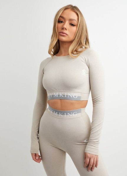 Gym King Women Clothing Sport Results Ls Crop Tee 4-6