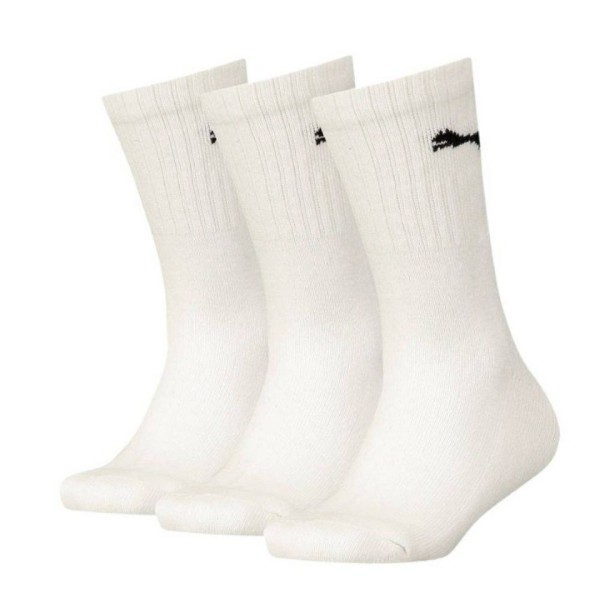 Puma Athletic Sports 3 Pairs Socks Unisex Junior White 100000965-002 31-34
