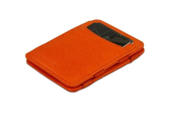 Hunterson Leather Rfid Magic Wallet Orange One