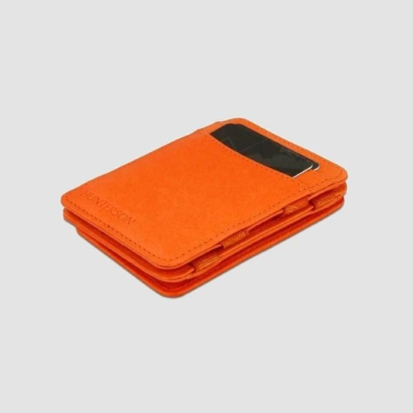 Hunterson Leather Rfid Magic Coin Wallet Orange One