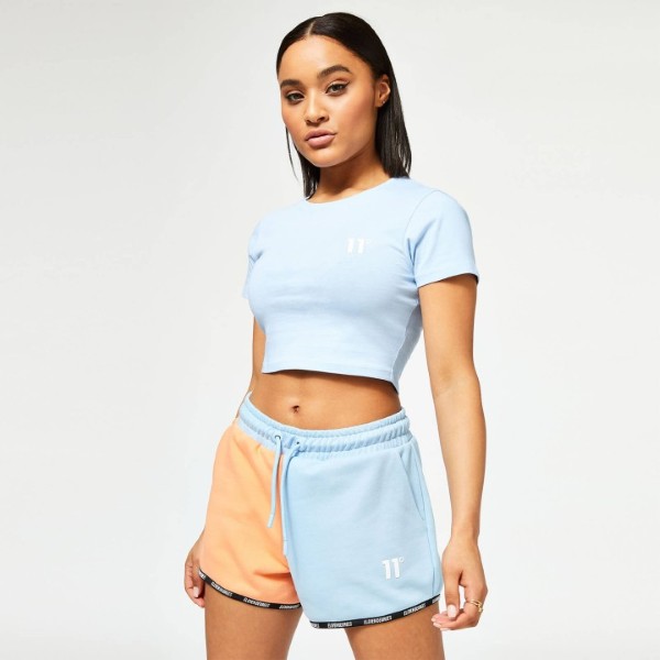 11 Degrees Women Clothing Core Cropped Slim Fit Ss T-shirt 11DW676-603 6