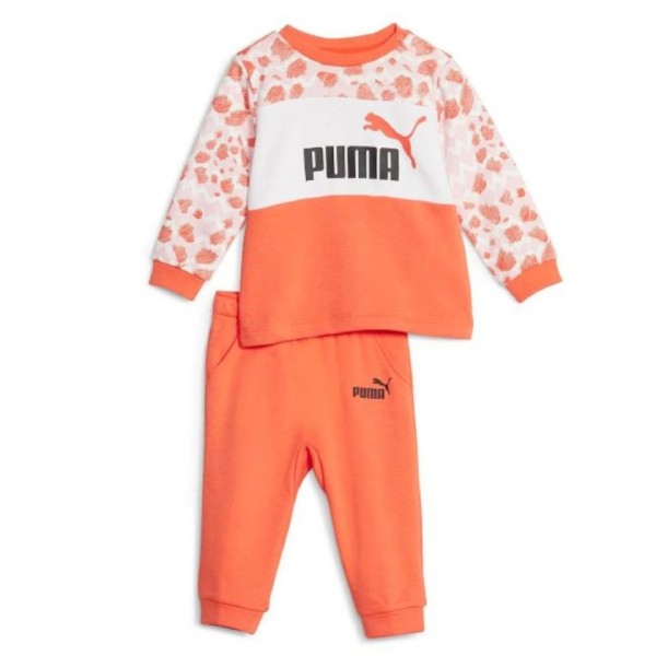 Puma Essential Mix Match Jogger Baby Girl Infant & Toddler Set Orange 676368-60 62 / 3 Months