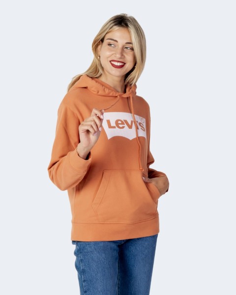 Levis Women Clothing Standard Graphic Hoodie Sweatshirt Ginger 18487-0159 M