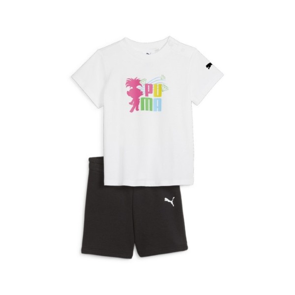 Puma X Trolls Minicat Tee & Shorts Baby Boy Infant Toddler Set Wh?Te 624839-02 68 / 6 Months