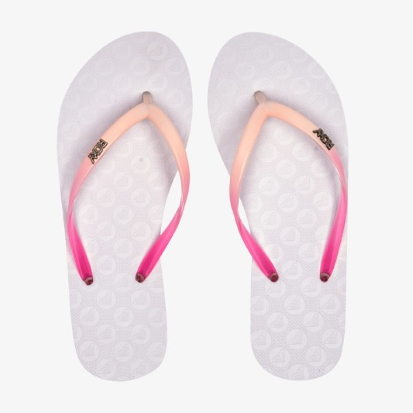 Roxy Women Viva Gradient Flip Flops White ARJL100958-WWP 42