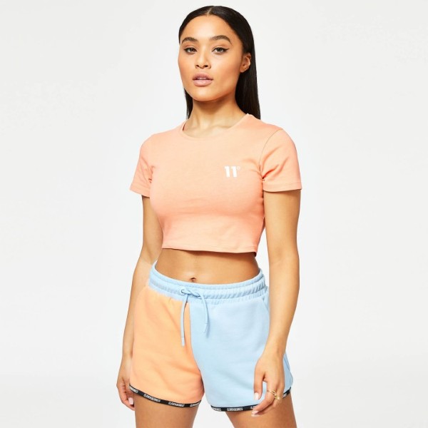 11 Degrees Women Clothing Core Cropped Slim Fit Ss T-shirt 11DW676-473 10