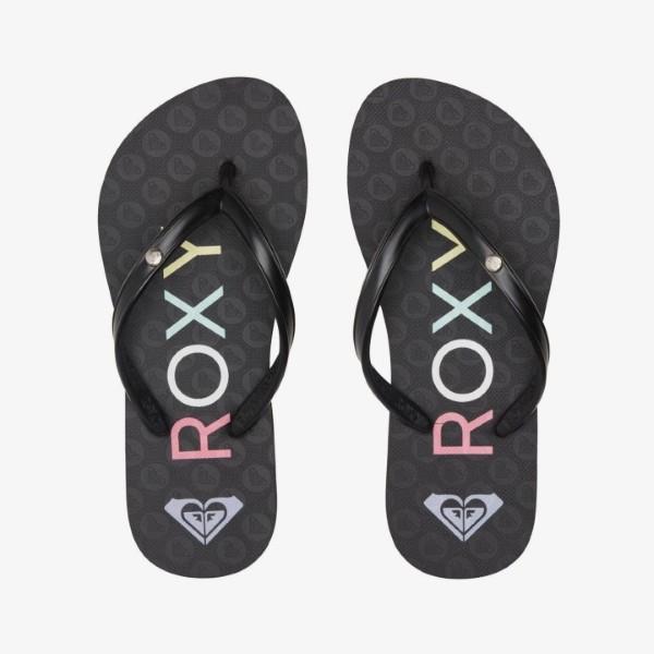 Roxy Kids Girls Sandy Iii Flip Flops Black ARGL100286-BL0 30