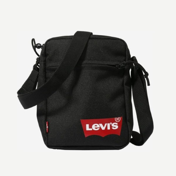 Levis Mini Crossbody Solid Batwing Logo Bag Black Red 229095-0208-0059 One