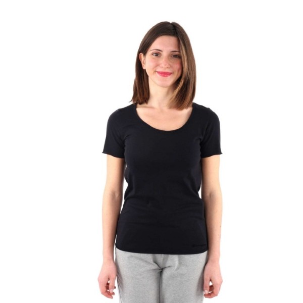 Champion Women Clothing Crewneck T-shirt Sporty Athletic Black 117254-KK001 M