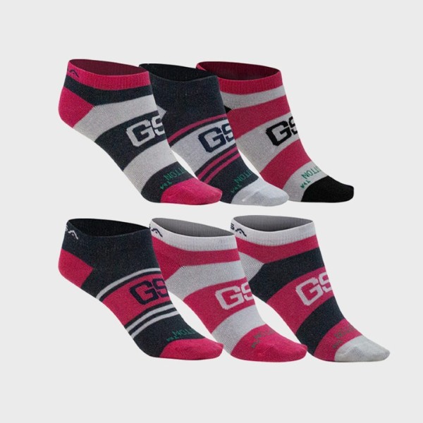 Gsa Kids Supercotton Ultralight Low Cut 6 Pairs Socks 20-25