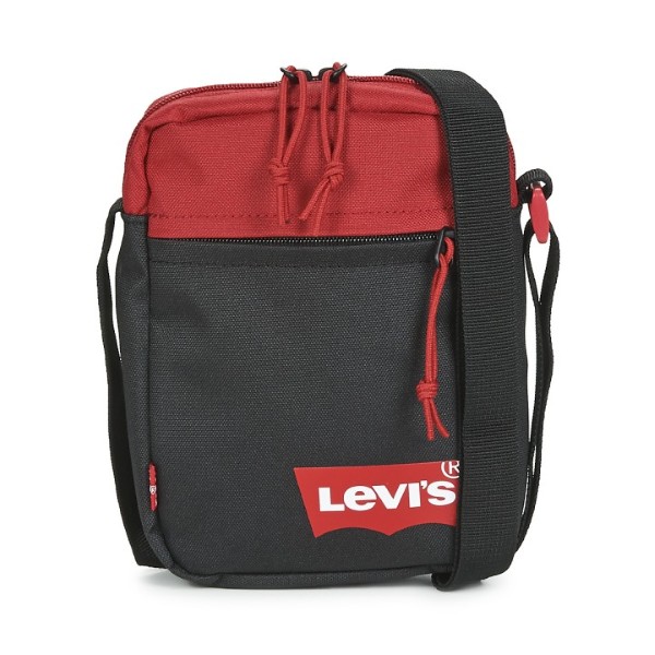 Levis Mini Crossbody Solid Batwing Logo Bag Black Red 229095-0109-0087 One