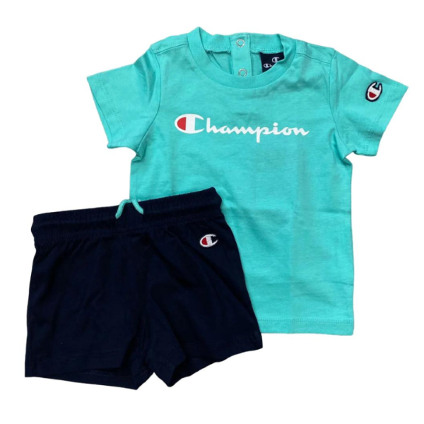 Champion Toddler Kids Boys Athletic Set Blue 306782-Bs049 74 / 9 Months