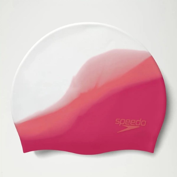 Speedo Adult Multi Colour Silicone Cap Pink/White One
