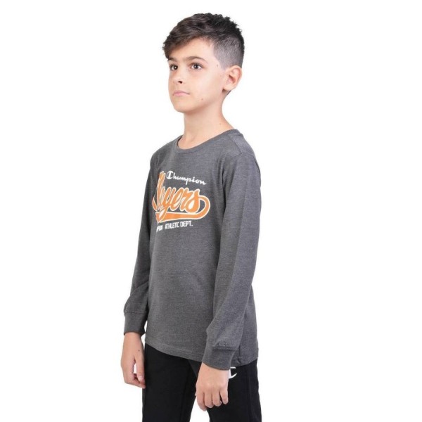 Champion Kids Boys Clothing Long Sleeve Tshirt Sporty Grey 305023-Ez502 116 / 5-6 Years