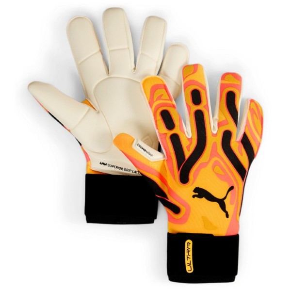 Puma Ultra Play RC Goalkeeper Gloves Junior+Adult Yellow 041862-09 Size 8