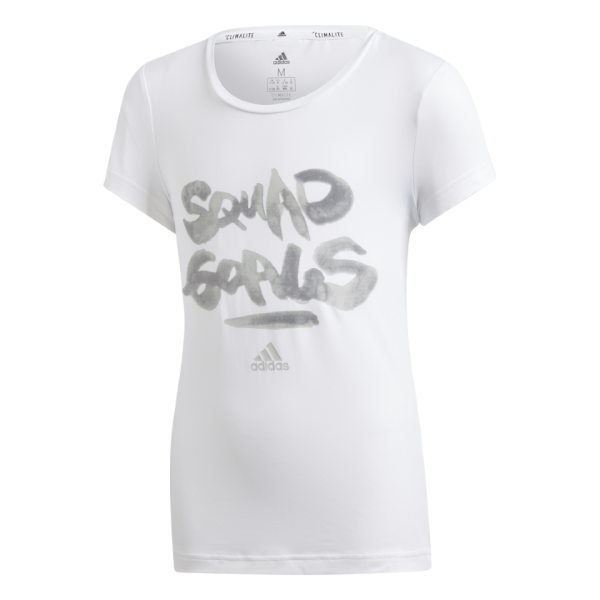 Adidas Kids Girls Clothing Training Squad Tee 116 / 5-6 Years
