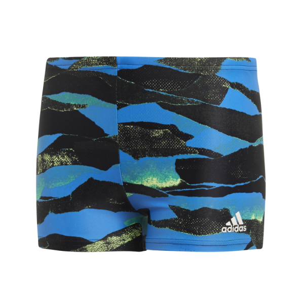 Adidas Kids Boys Clothing Fit Boxer All Over Print Swim Shorts 92 / 2 Years
