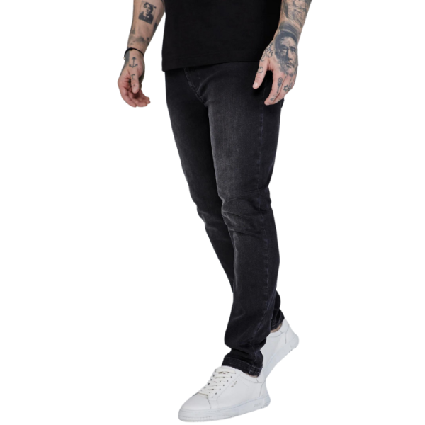 Siksilk Men Slim Fit Jeans Black Ss-25864