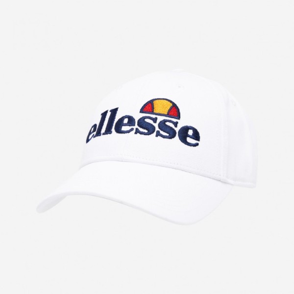 Ellesse Men'S Heritage Ragusa Jockey Hat Cap Cotton Sewn Logo White Saaa0849-908 One