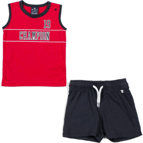 Champion Infants Boys Light Cotton Jersey Set Red Black 304945-RS010