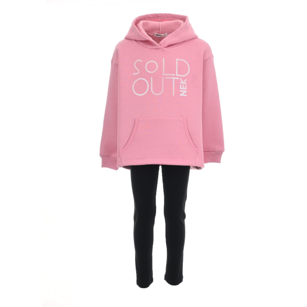 Nek Kids Wear Junior Girls Tracksuit Set Pink 122225-179 size 10