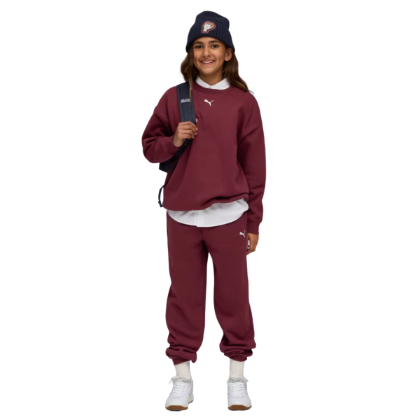 Puma Loungewear Oversized Sweat Suit Girls Set Bur 689727-96 size 140 / 9-10 Years
