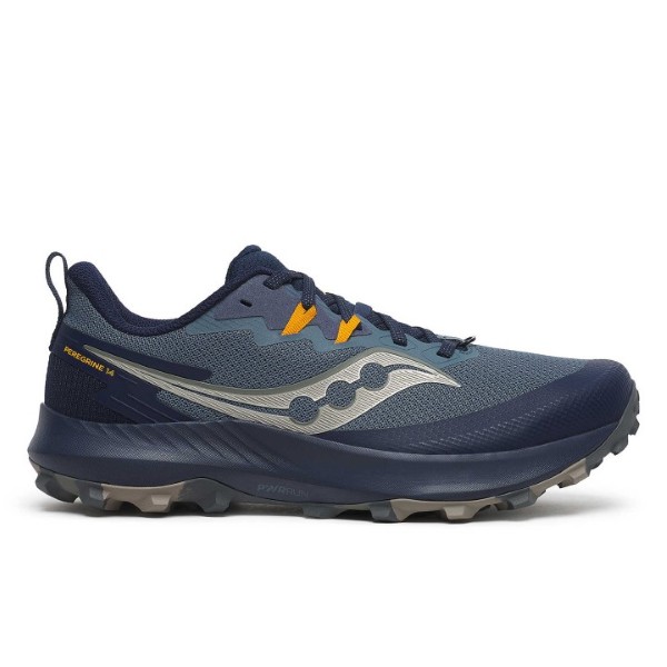 Saucony Peregrine 14 Men Trail Running Shoes Navy S20916-242