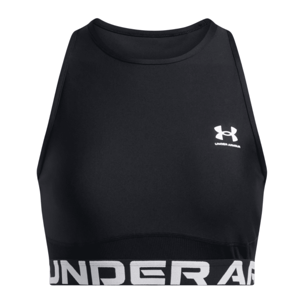 Under Armour Heatgear Rib Tank Top Women Black 1388694-001 size M