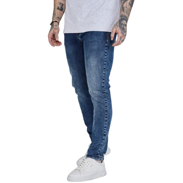 Siksilk Men Slim Fit Jeans Blue SS-26915