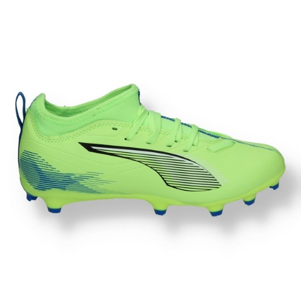 Puma Ultra 5 Match FG/AG JR Kids Football Game Boots Boys Shoes Yellow 108096-03