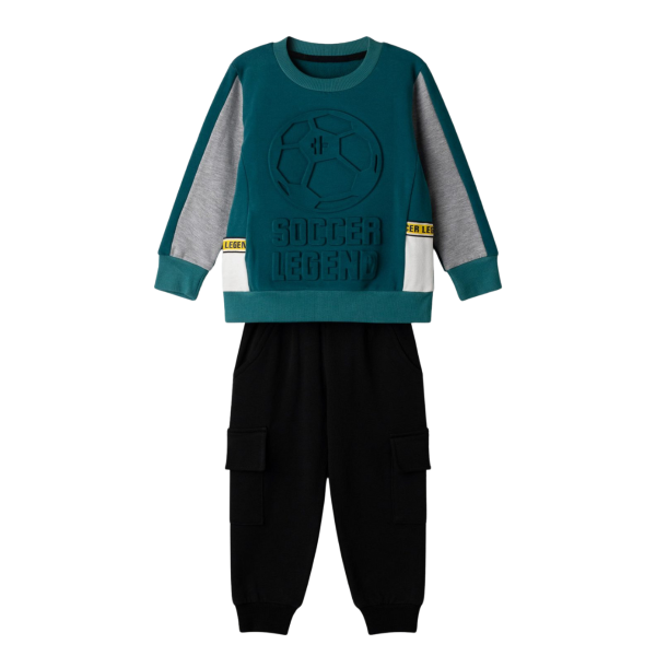 Hashtag For Boys Tracksuit Set Green 243848-gn size 4YEAR