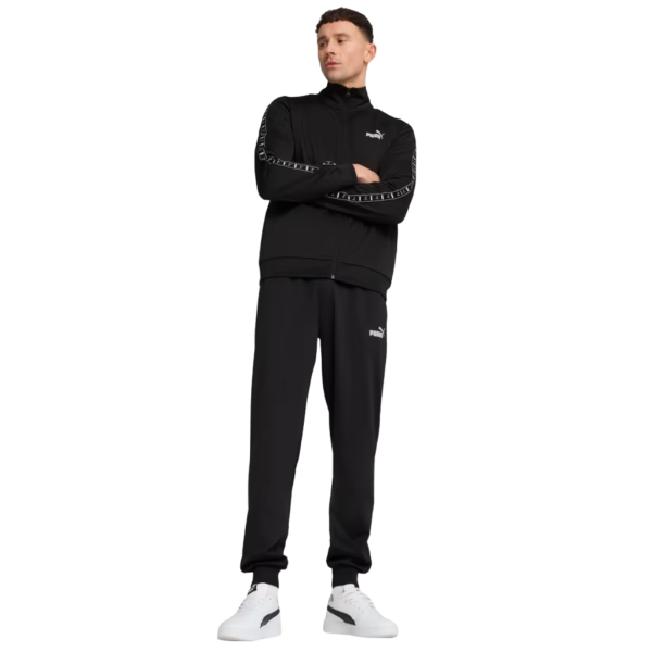 Puma Poly Tape Suit Tracksuit Set Men Black 684853-01 size XXL
