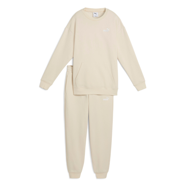 Puma Sweat Suit Relaxed Fleece Classic Women Beige 688160-87 size XS