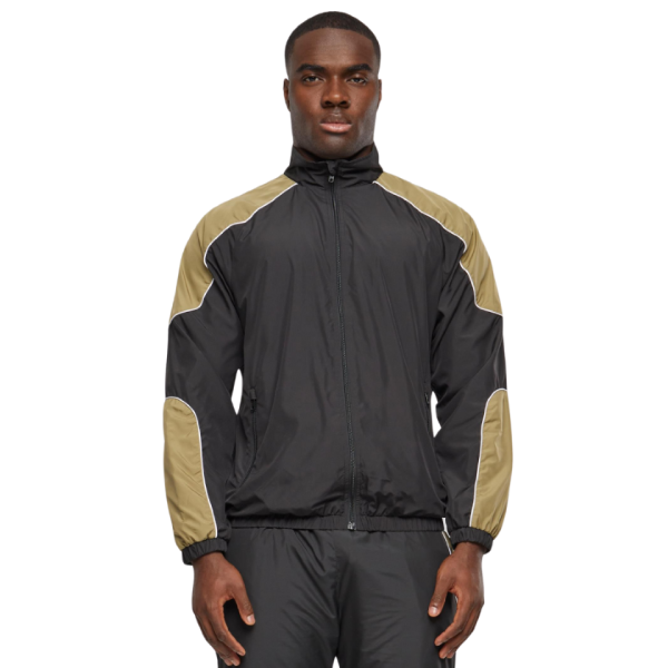 Urban Classics Piped Track Men Jacket Black TB6646-00007