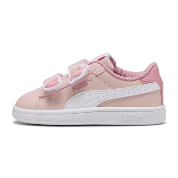 Puma Smash 3.0 Badges V Toddler Infants Sneakers Girls Shoes Pink 397287-08 size 22