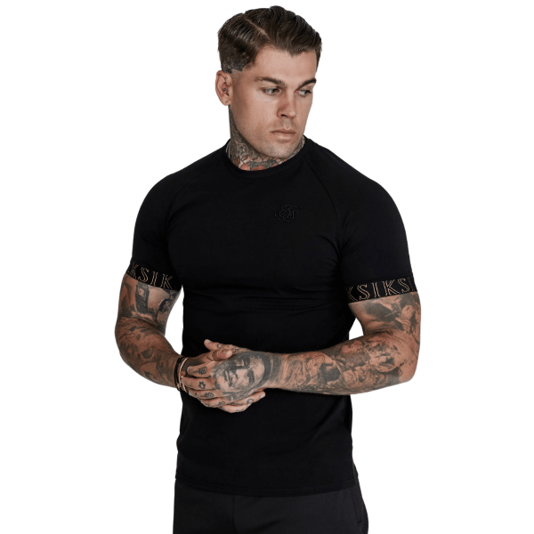 Siksilk Tech T-shirt Black SS-26770 size M