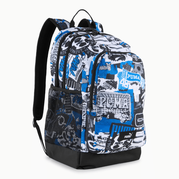 Puma School Bag Academy All Over Print Backpack Unisex Blue 091150-02 size ONE