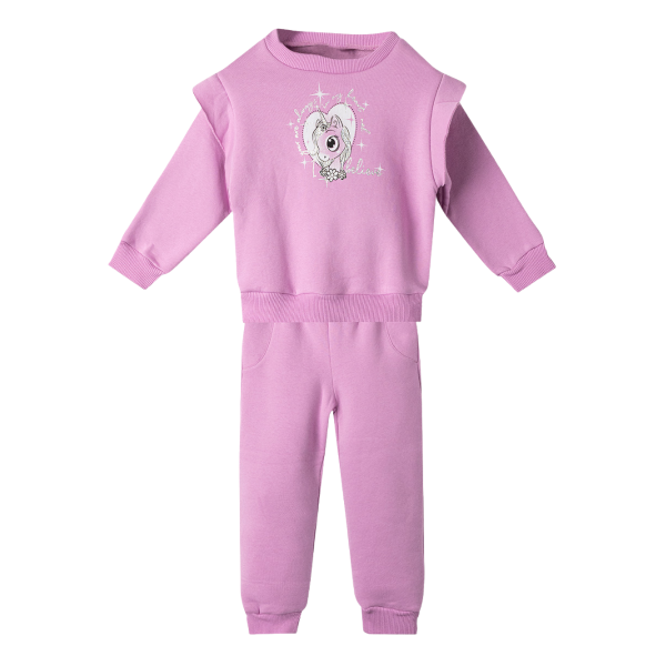 Nek Kids Wear Kids Girls Tracksuit Set Pink 133425-100 size 4