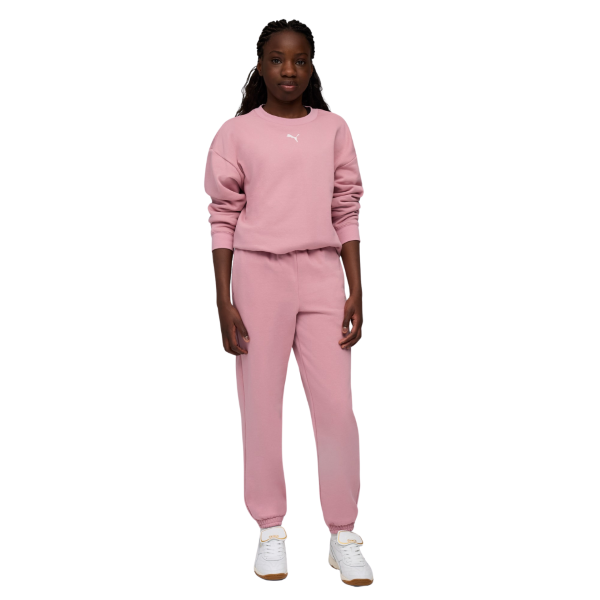 Puma Loungewear Oversized Sweat Suit Girls Set Pink 689727-65 size 176 / 15-16 Years