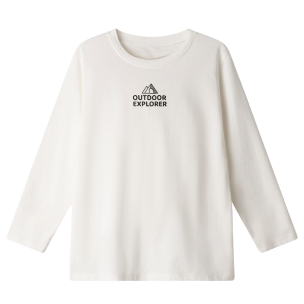 Hashtag For Boys Long Sleeve T-shirt White 255711-WH size 8YEAR