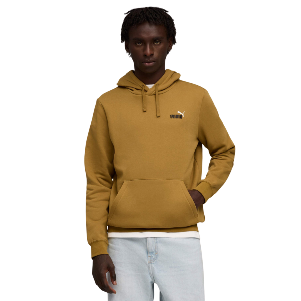 Puma Essentials 2 Color Small No.1 Logo Hoodie Fleece Men Yellow 684718-69 size XL