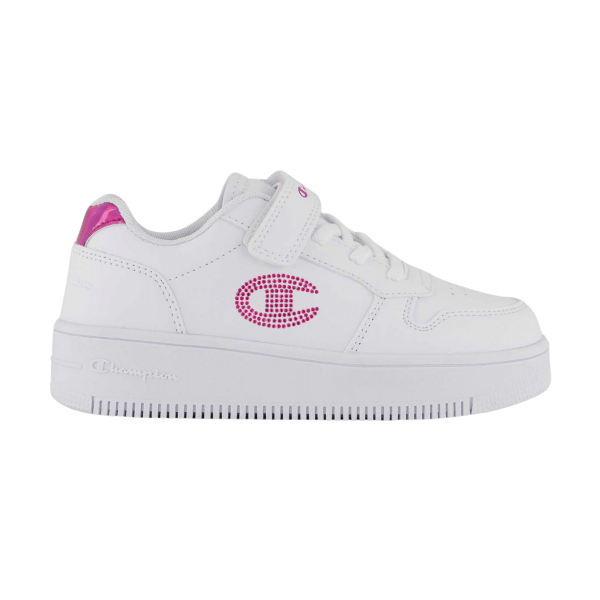 Champion Kids Girls Rd18 Platform Glitter G Ps Low Cut Shoes White S32830-WW005 size 34