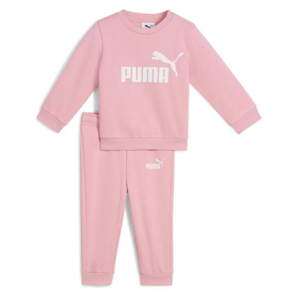 Puma Minicats Essentials Crew Set Fleece Infant Girls Tracksuit Set Pink 686280-27 size 62 / 3 Months
