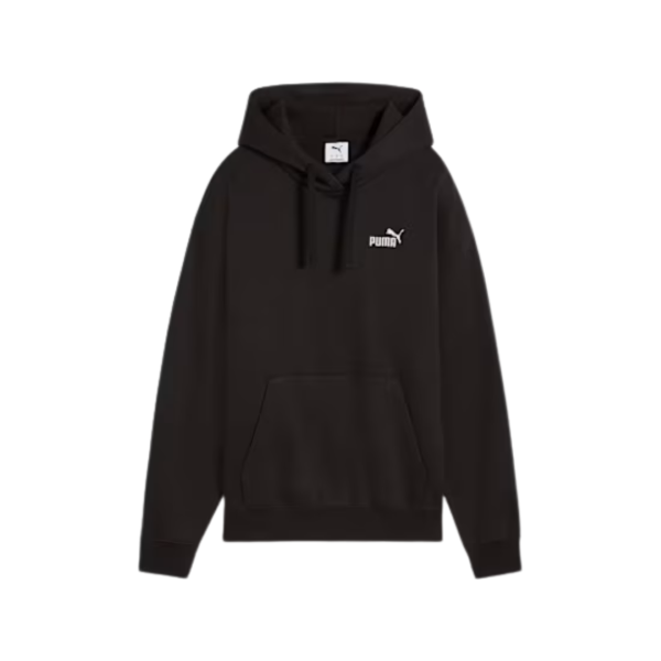 Puma Essentials Small No.1 Logo Comfort Hoodie Fleece Women Black 682396-01 size S