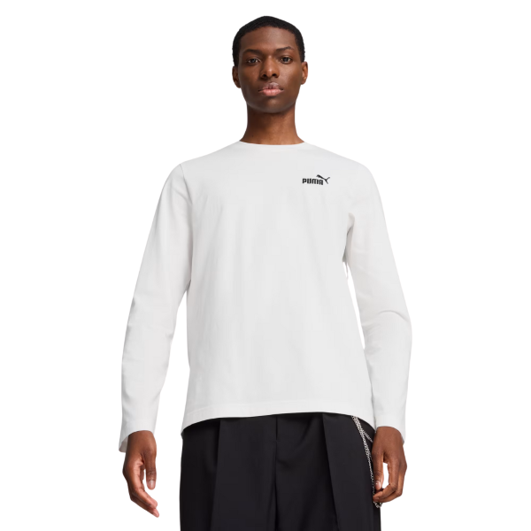 Puma Essentials No.1 Logo Longsleeve Tee Men White 682546-02 size XL